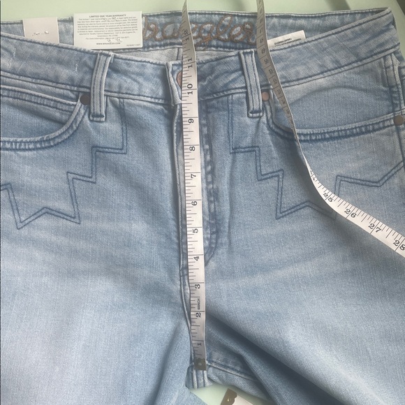 Wrangler Retro High Rise Flare Jeans with Aztec Embroidery - Picture 6 of 9